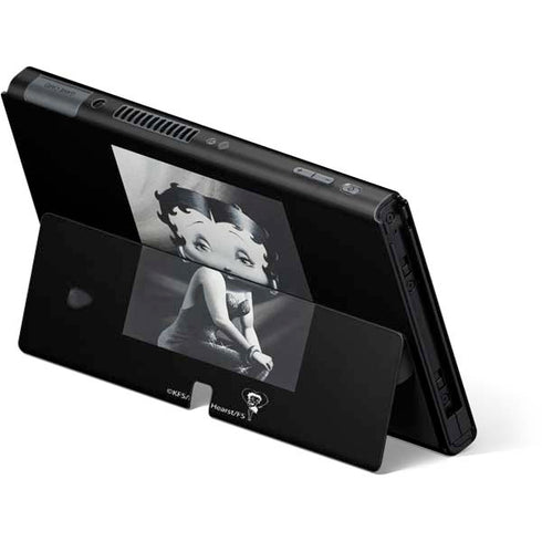 Betty Boop Black and White Nintendo Switch OLED (2021) Skin